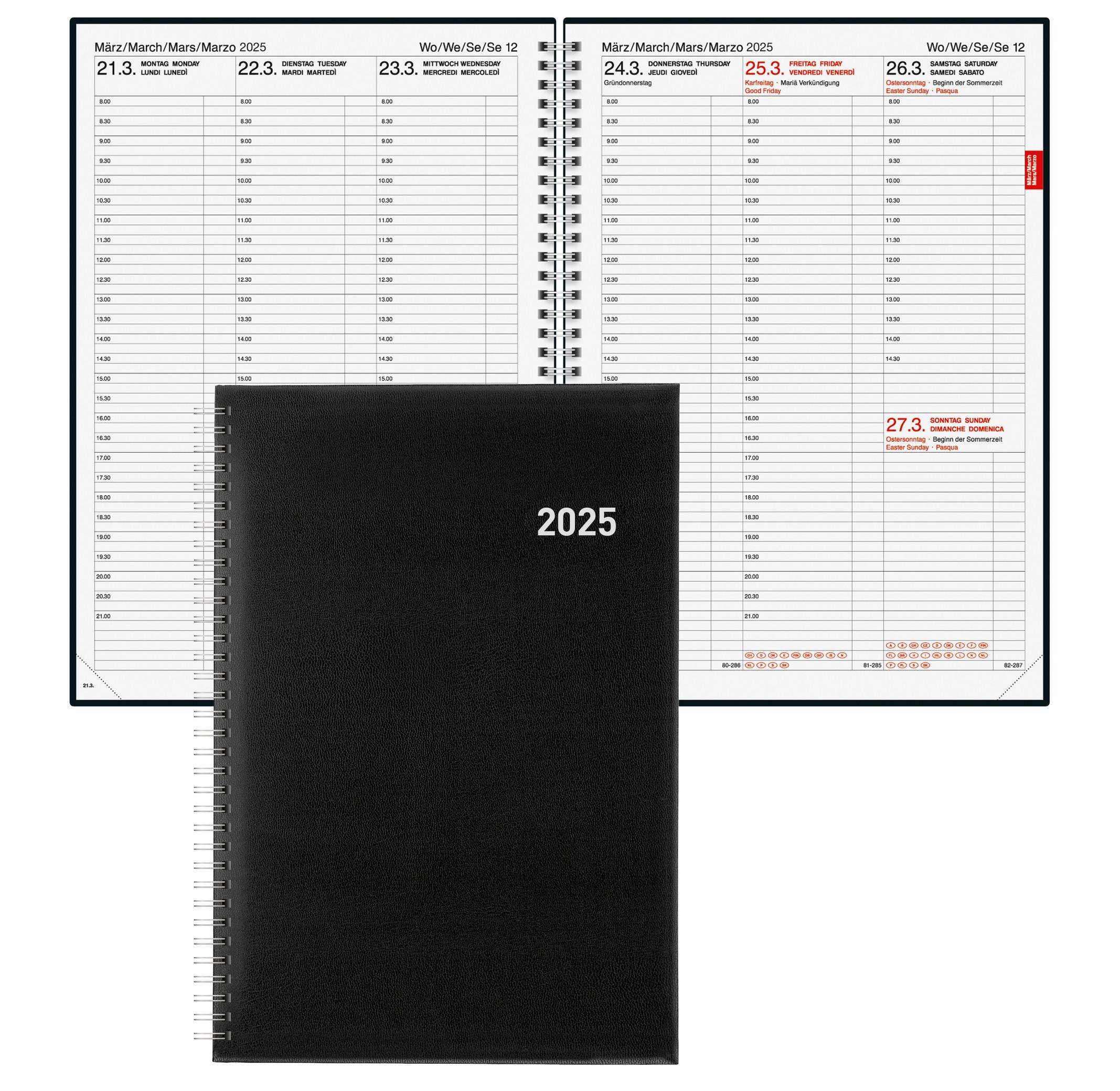 Image of Geschäftsagenda Quarta, Wire-O Geschäftsagenda Quarta, Wire-O