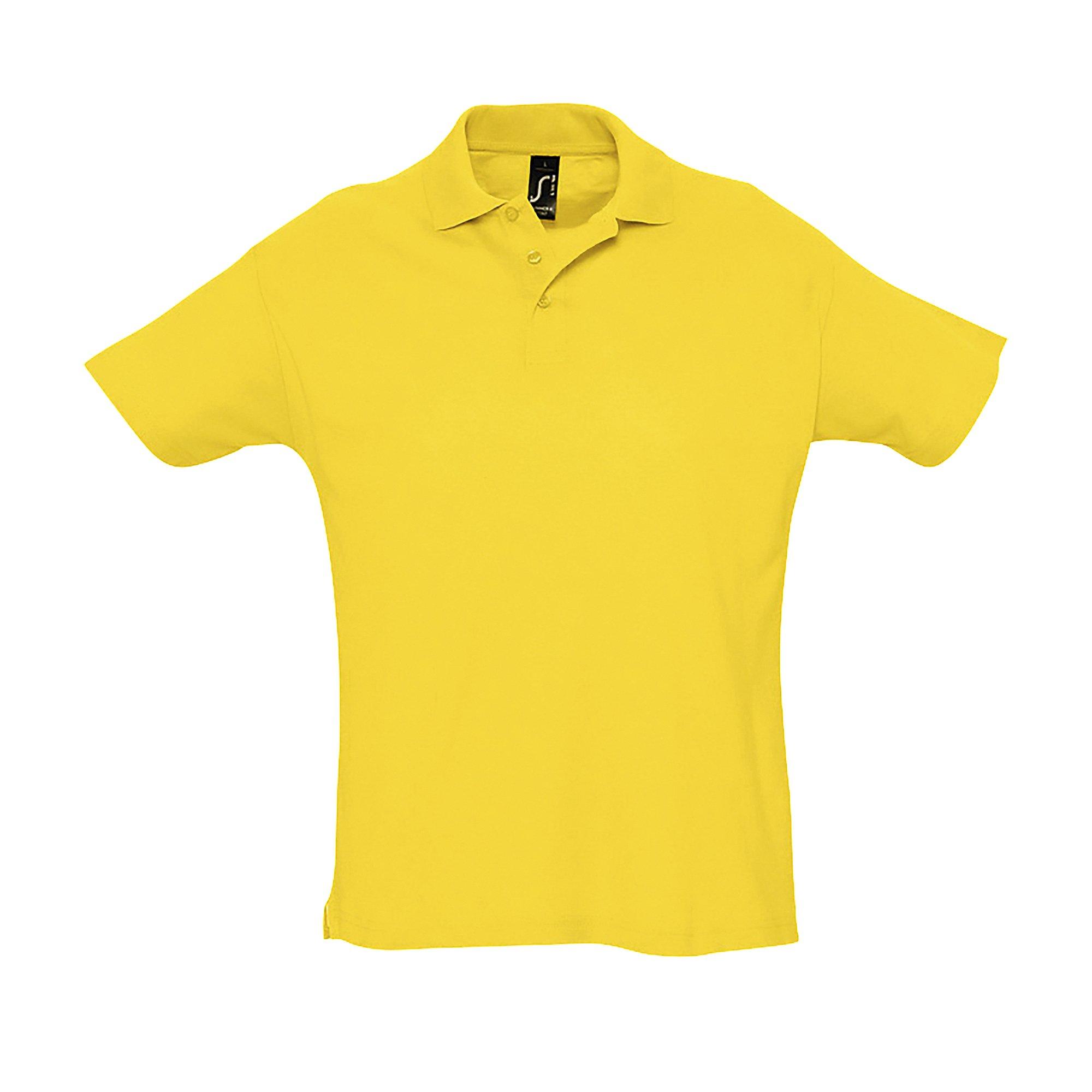 Image of Summer Ii Pique Poloshirt, Kurzarm Herren Gold S