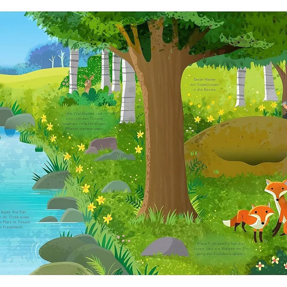 Usborne  Mein Immer-wieder-Stickerbuch: Im Wald 