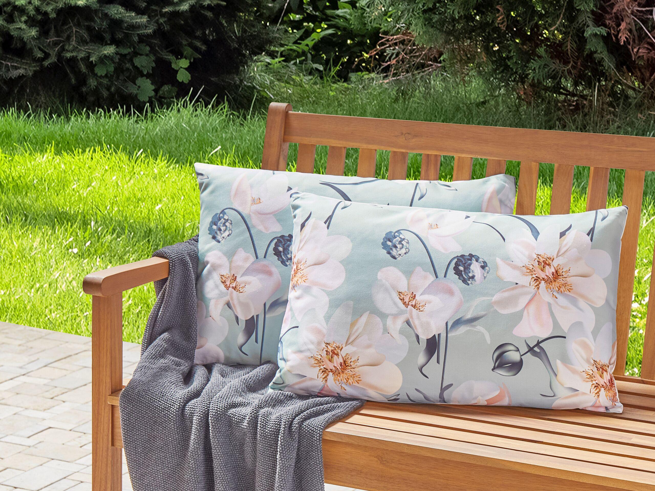 Beliani Gartenkissen 2er Set aus Polyester Modern APRICALE  