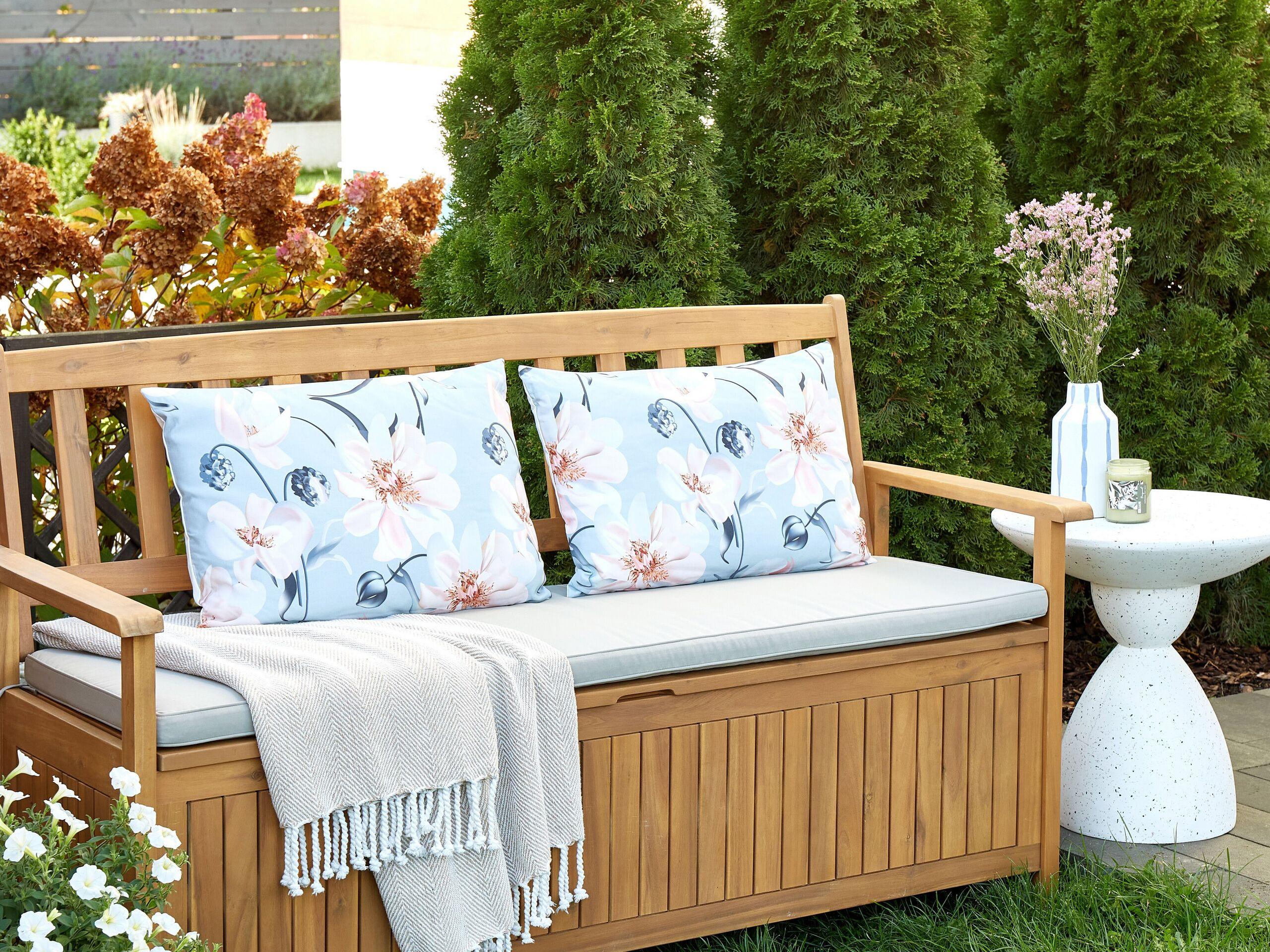 Beliani Gartenkissen 2er Set aus Polyester Modern APRICALE  