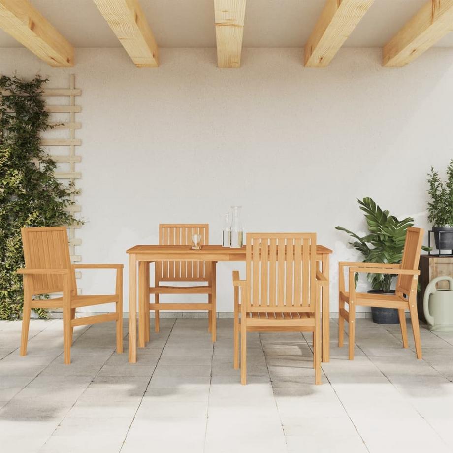 VidaXL Ensemble à manger de jardin bois  