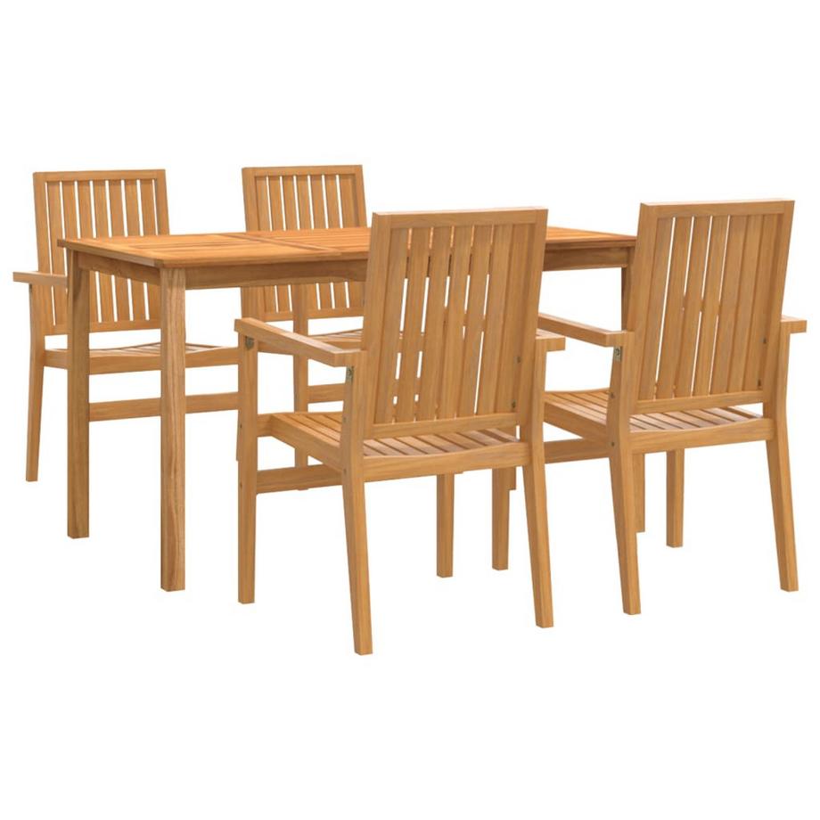 VidaXL Ensemble à manger de jardin bois  