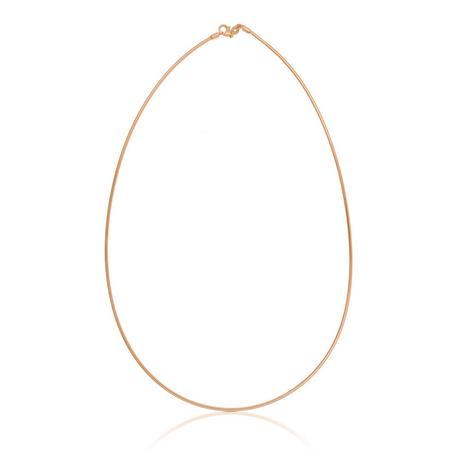 MUAU Schmuck  Collier Omega Glied Rotgold 750, 1.4mm, 40cm 