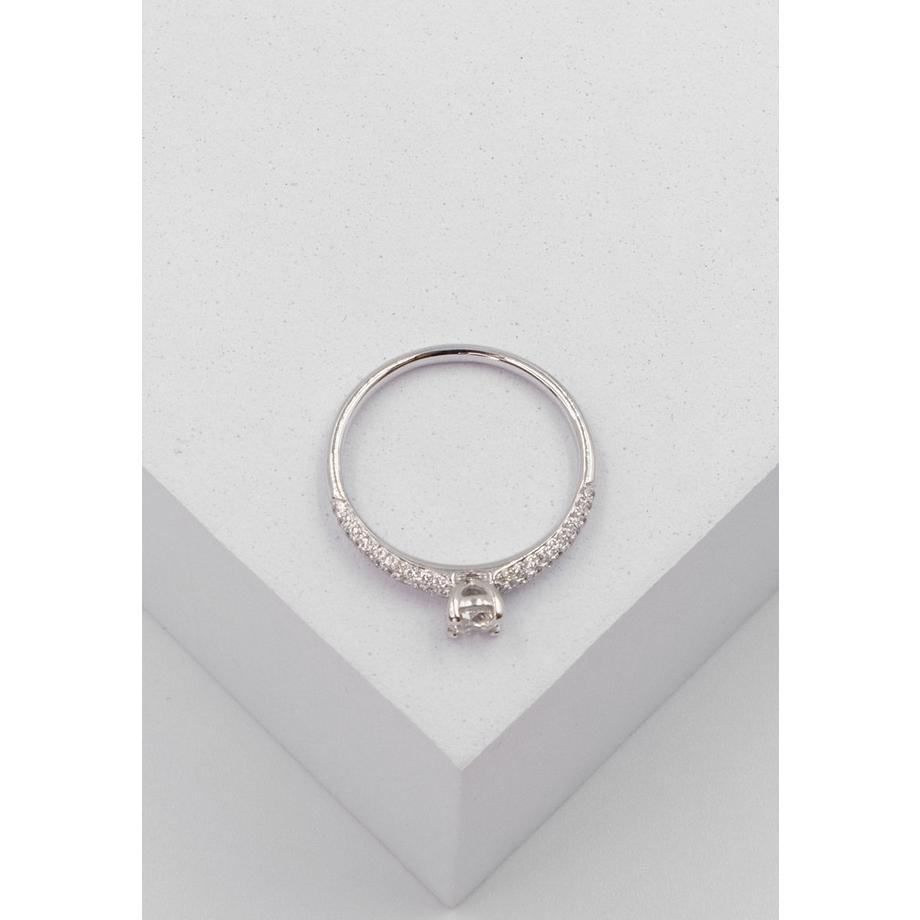 MUAU Schmuck  Bague diamant 0,24ct. or blanc 750 