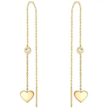 Femme Boucles d´oreilles en acier inoxydable Coeur