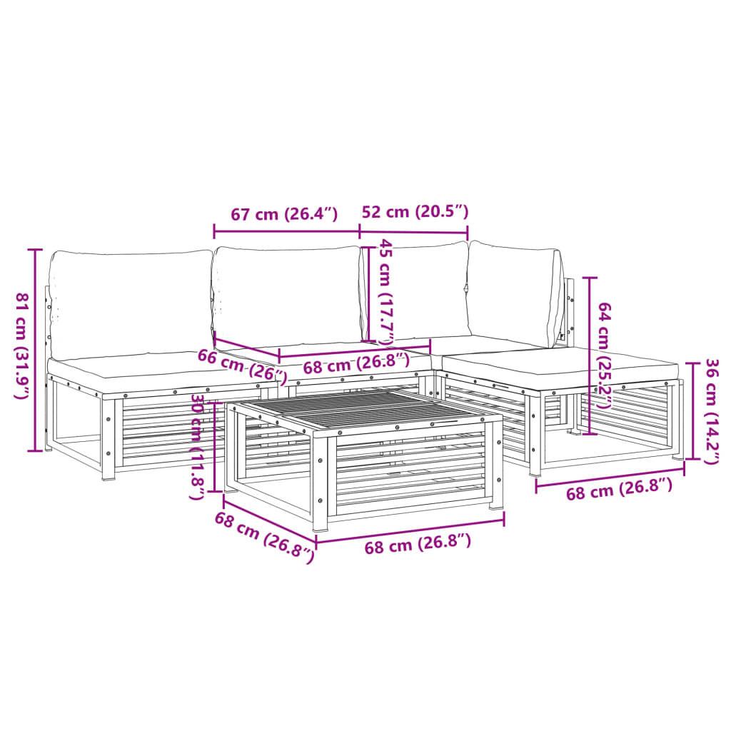 VidaXL Garten sofagarnitur holz  