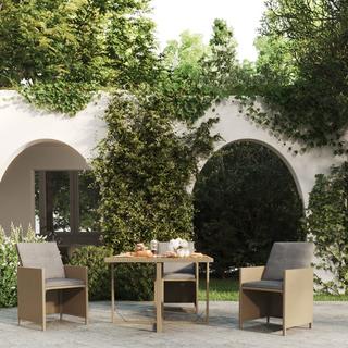 VidaXL Table de jardin rotin synthétique  