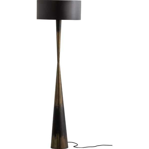 mutoni Lampada da terra Blackout II metallo ottone nero  