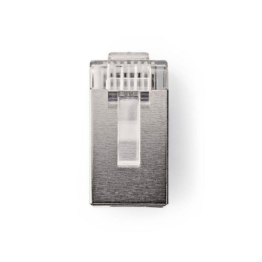 Nedis  Connecteur RJ45 | Mâle | STP CAT5 | Droit | Plaqué or | 10 pcs. | PVC | Transparent | Boîte 