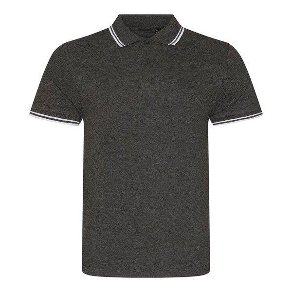 Image of Stretch Tipped Polo Shirt Damen Charcoal Black XXL