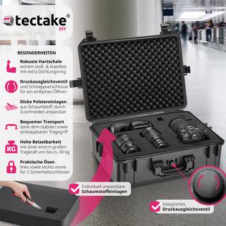 Tectake  Valise de protection matériel photo étanche 56 x 42 x 21 cm 