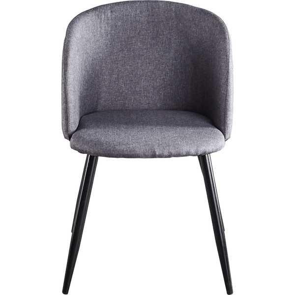 Image of Armlehnstuhl Stoff hellgrau (2er-Set) Armlehnstuhl Stoff hellgrau (2er-Set)