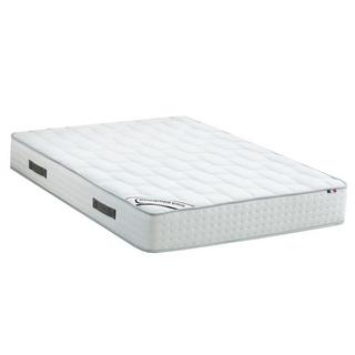 Vente-unique Ensemble 140 x 190 cm sommier coffre naturel clair + matelas ressorts ensachés 7 zones mousse à mémoire de forme ép.25cm - IONIA de DREAMEA  