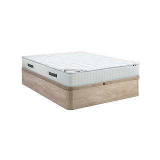 Vente-unique Set 140x190cm Rete vano Naturale chiaro + Materasso molle insac. 7 zone memory foam sp.25cm - IONIA di DREAMEA  