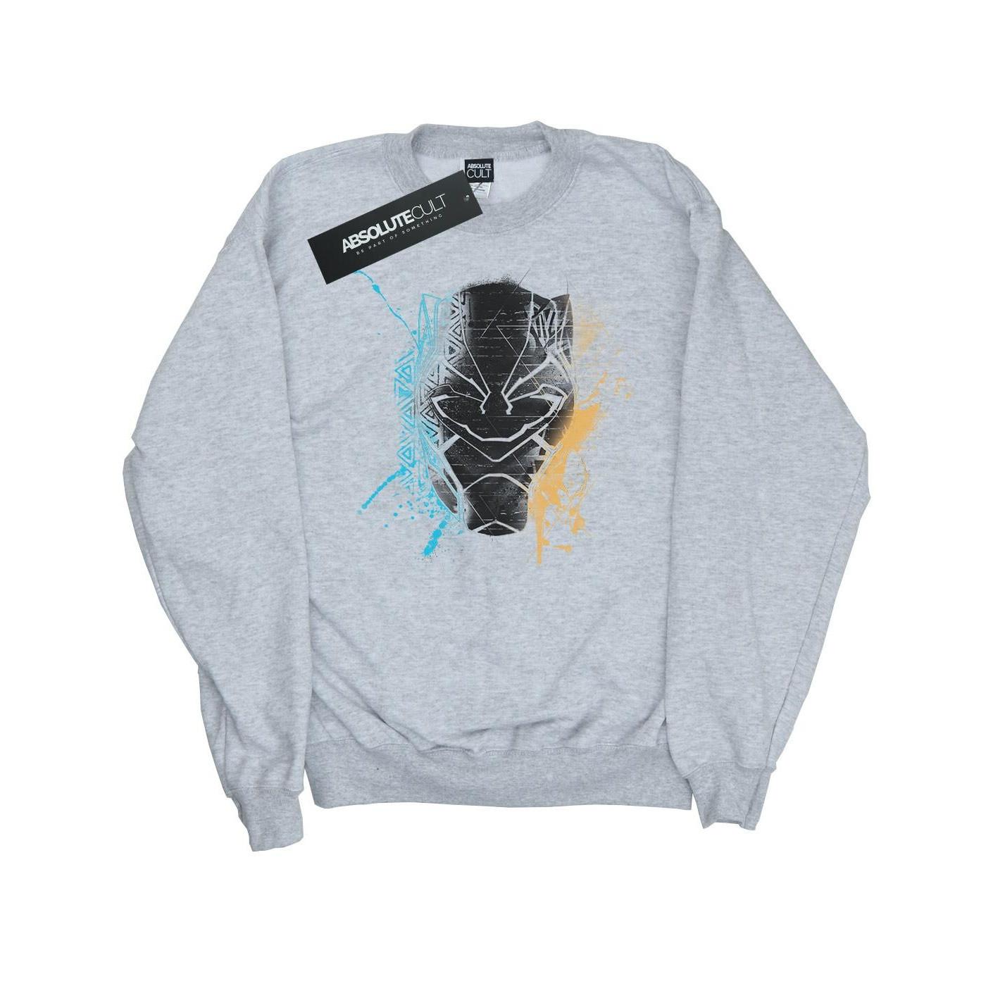 Image of Black Panther Splash Sweatshirt Mädchen Grau 152-158