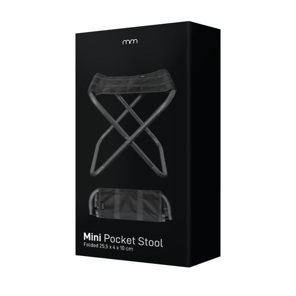 Mikamax Faltbarer Hocker, Mini - Schwarz  