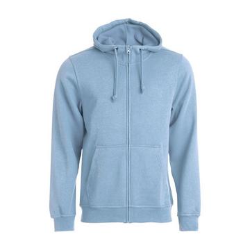 Basic Hoodie mit durchgehendem Reißverschluss