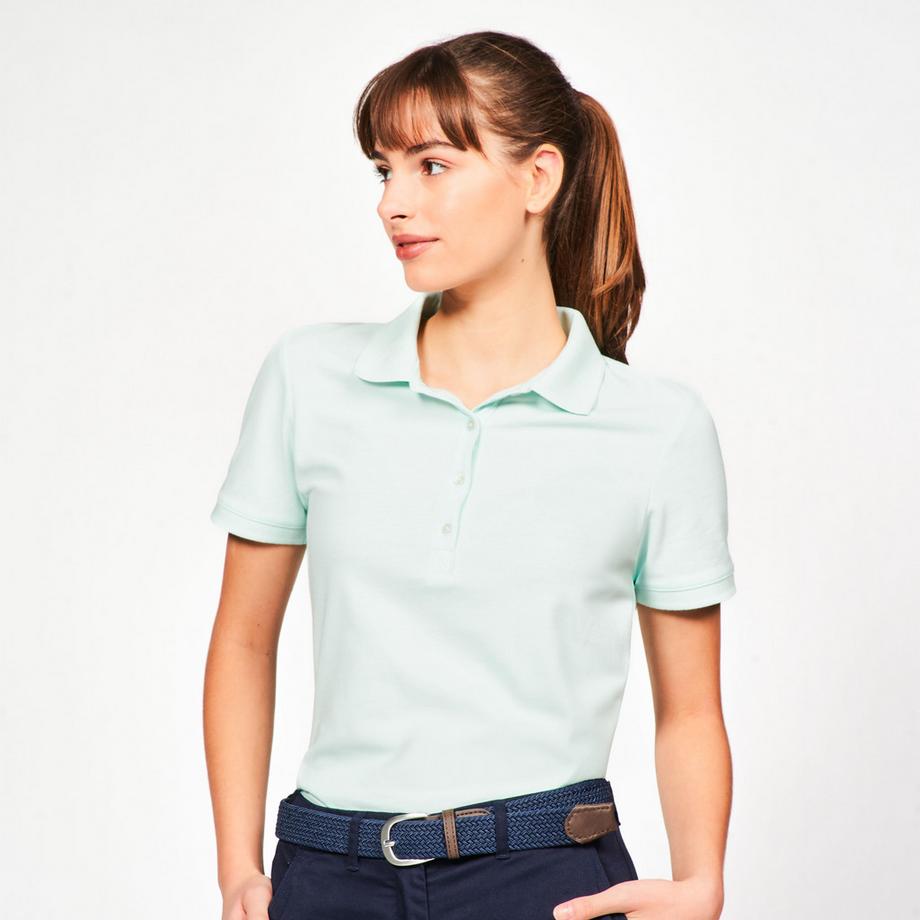 INESIS  Polo donna maniche corte cotone 