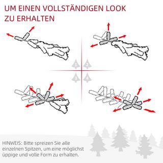 HOMCOM Weihnachtsbaum  