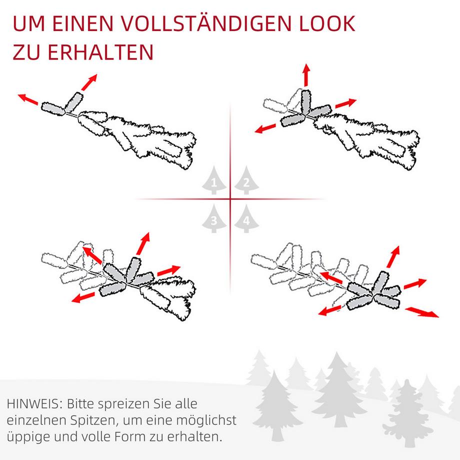 HOMCOM Weihnachtsbaum  