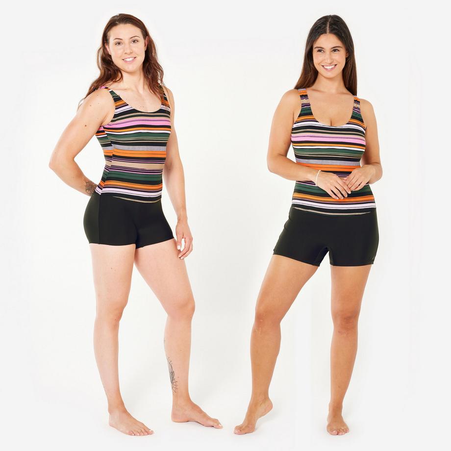 DECATHLON Maillot de bain femme shorty synthétique  