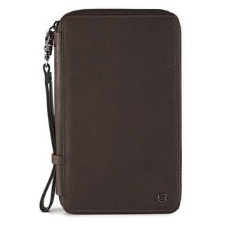 Piquadro Black Square Porta documenti da viaggio con scomparti per carte di credito  