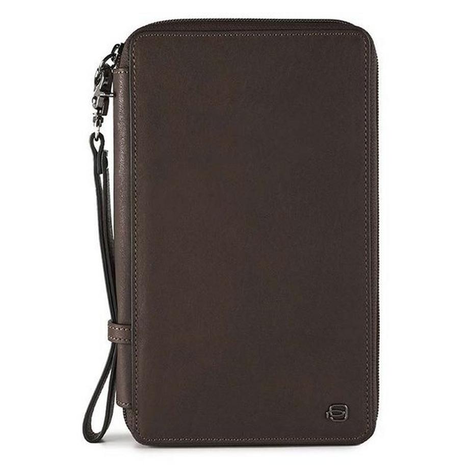 Piquadro Black Square Reisedokumententasche mit Kreditkartenfächern  