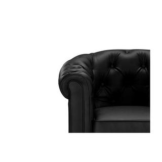 Vente-unique Sessel 2er-Set - Kunstleder - Weiß - CHESTERFIELD  