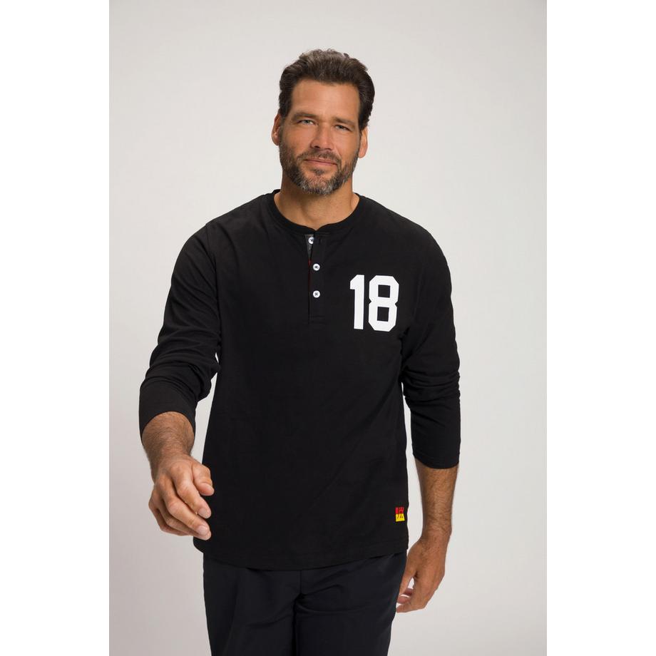 JP1880 Maglia Henley Calcio Maniche Lunghe  