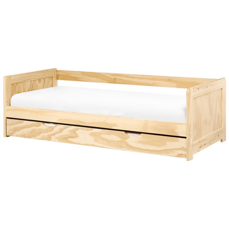 Beliani Lit gigogne en Bois de pin Cottage GRAVELINES  