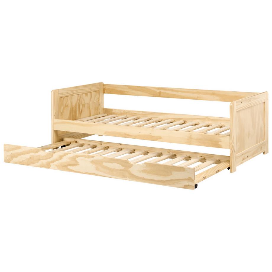 Beliani Lit gigogne en Bois de pin Cottage GRAVELINES  