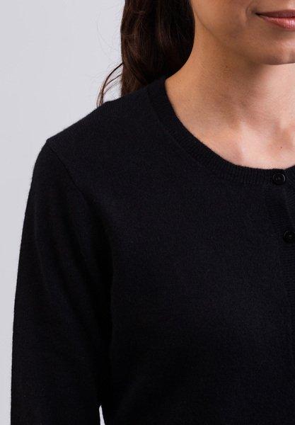 CASH-MERE.CH Kaschmir Rundhals Cardigan  