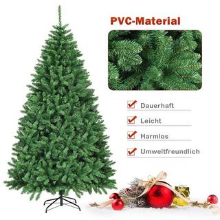 Northix 225 cm Künstlicher Weihnachtsbaum Tannenbaum mit Metallständer Kunstbaum Weihnachten Grün  