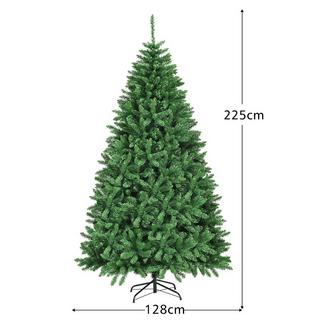 Northix 225 cm Künstlicher Weihnachtsbaum Tannenbaum mit Metallständer Kunstbaum Weihnachten Grün  