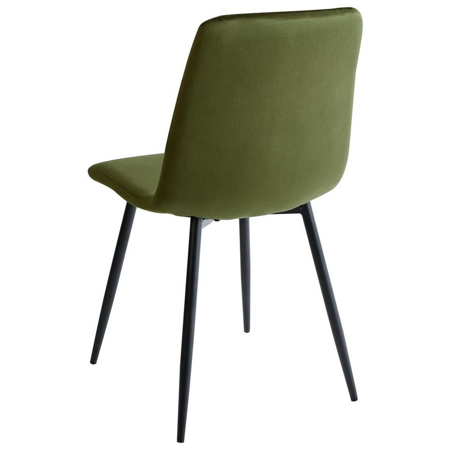 Beliani Set di 4 sedie da pranzo en Velluto Moderno HAVRE  