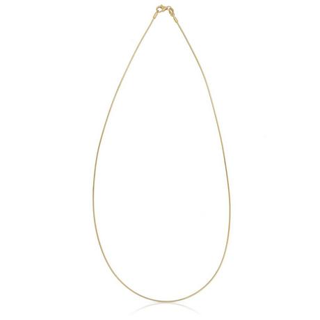 MUAU Schmuck  Collier omega en or jaune 750, 1mm, 42cm 