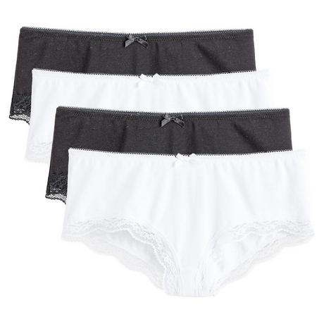 La Redoute Collections  4er-Pack Shortys für die Schwangerschaft mit Spitzendetails 