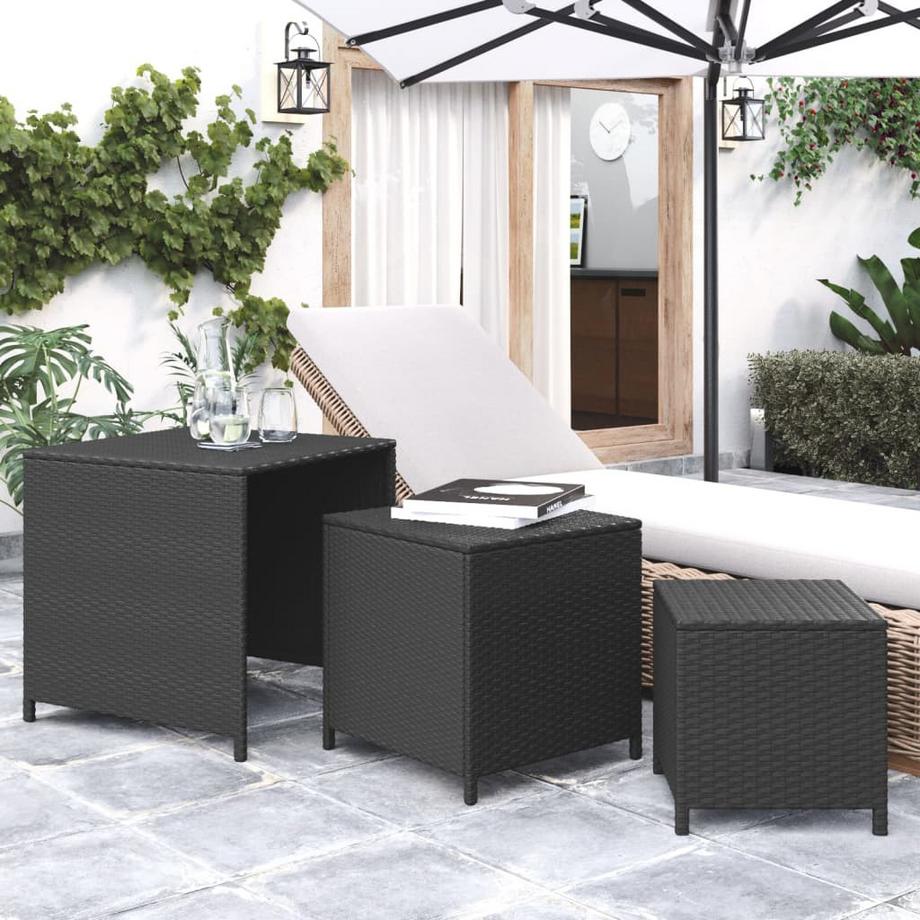 VidaXL Satztisch poly-rattan  