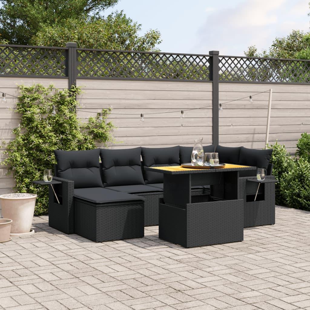 VidaXL set divano da giardino Polirattan  