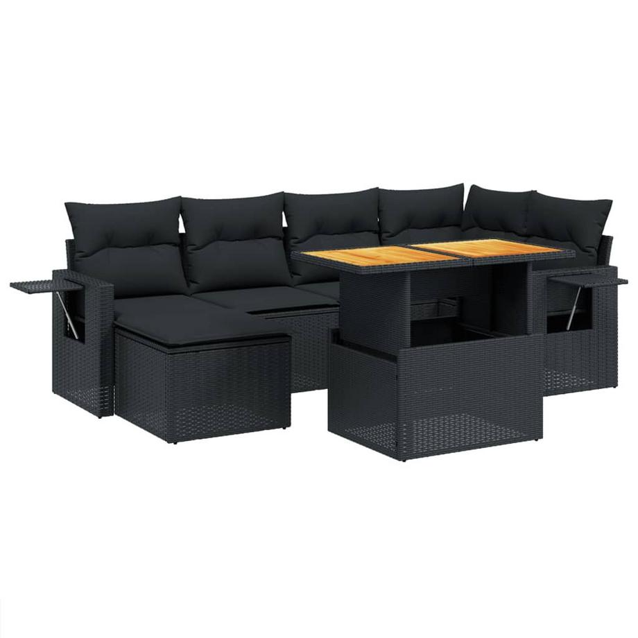 Ensemble de canapés de jardin rotin synthétique