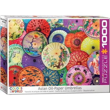 puzzle Asian Oil Paper Umbrellas 1000 Teile