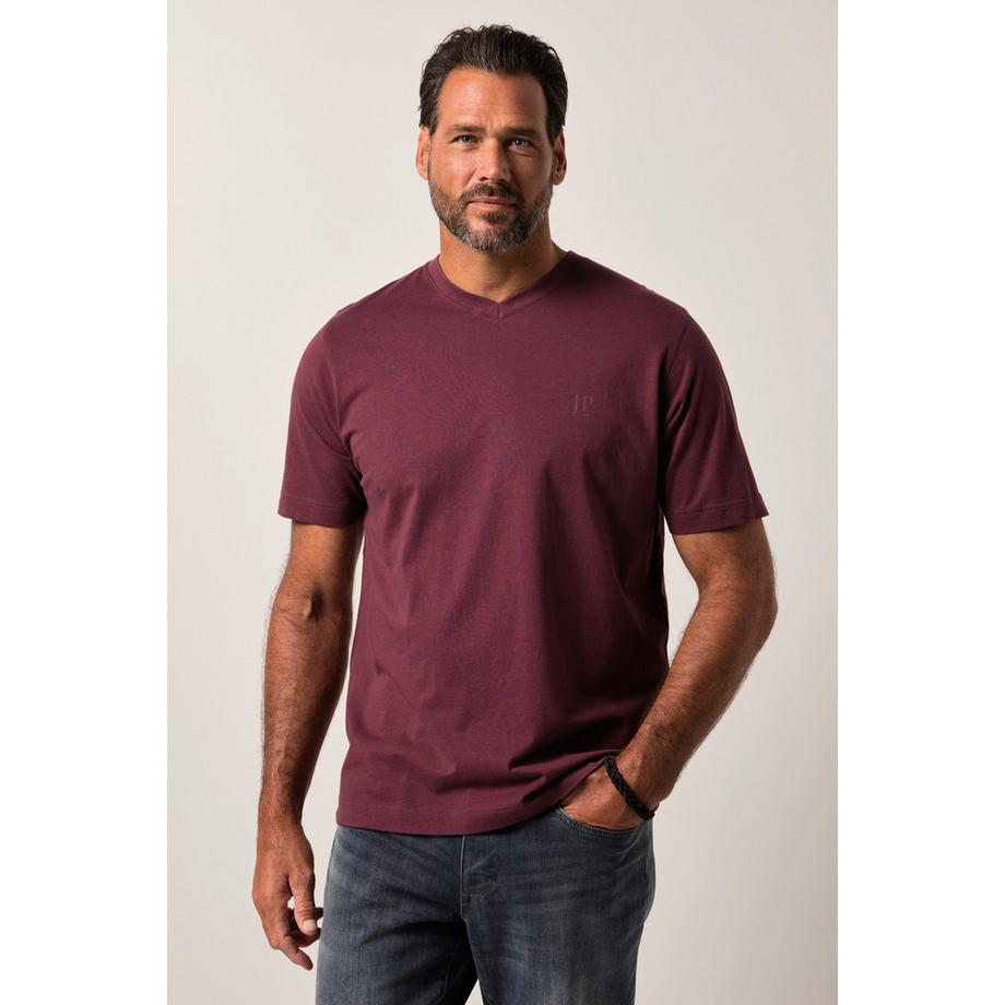 JP1880 Basic V-Ausschnitt Halbarm T-Shirt 2er-Pack  