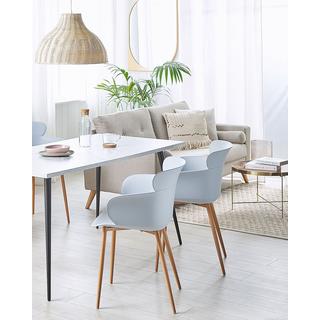 Beliani Lot de 2 chaises en Matière synthétique Moderne SUMKLEY  