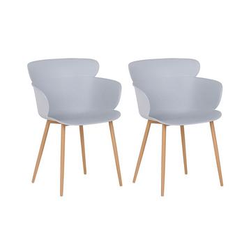 Lot de 2 chaises en Matière synthétique Moderne SUMKLEY