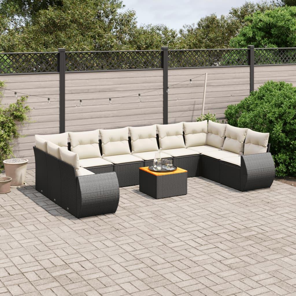 VidaXL set divano da giardino Polirattan  