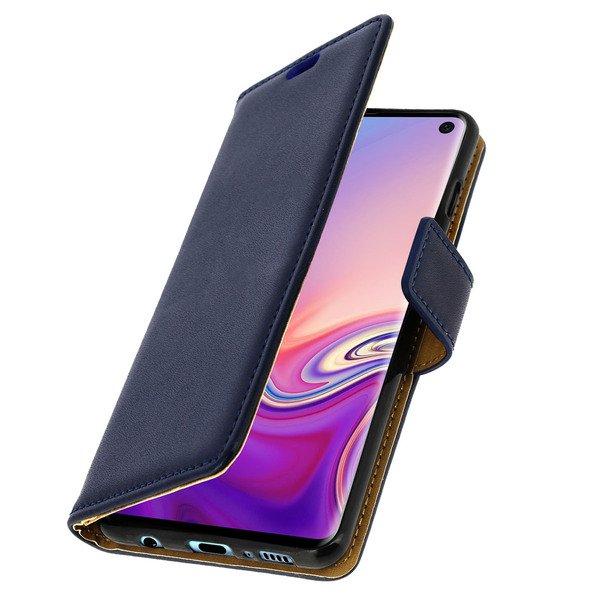 Avizar  Flip Book Cover Galaxy S10 Dunkelblau 