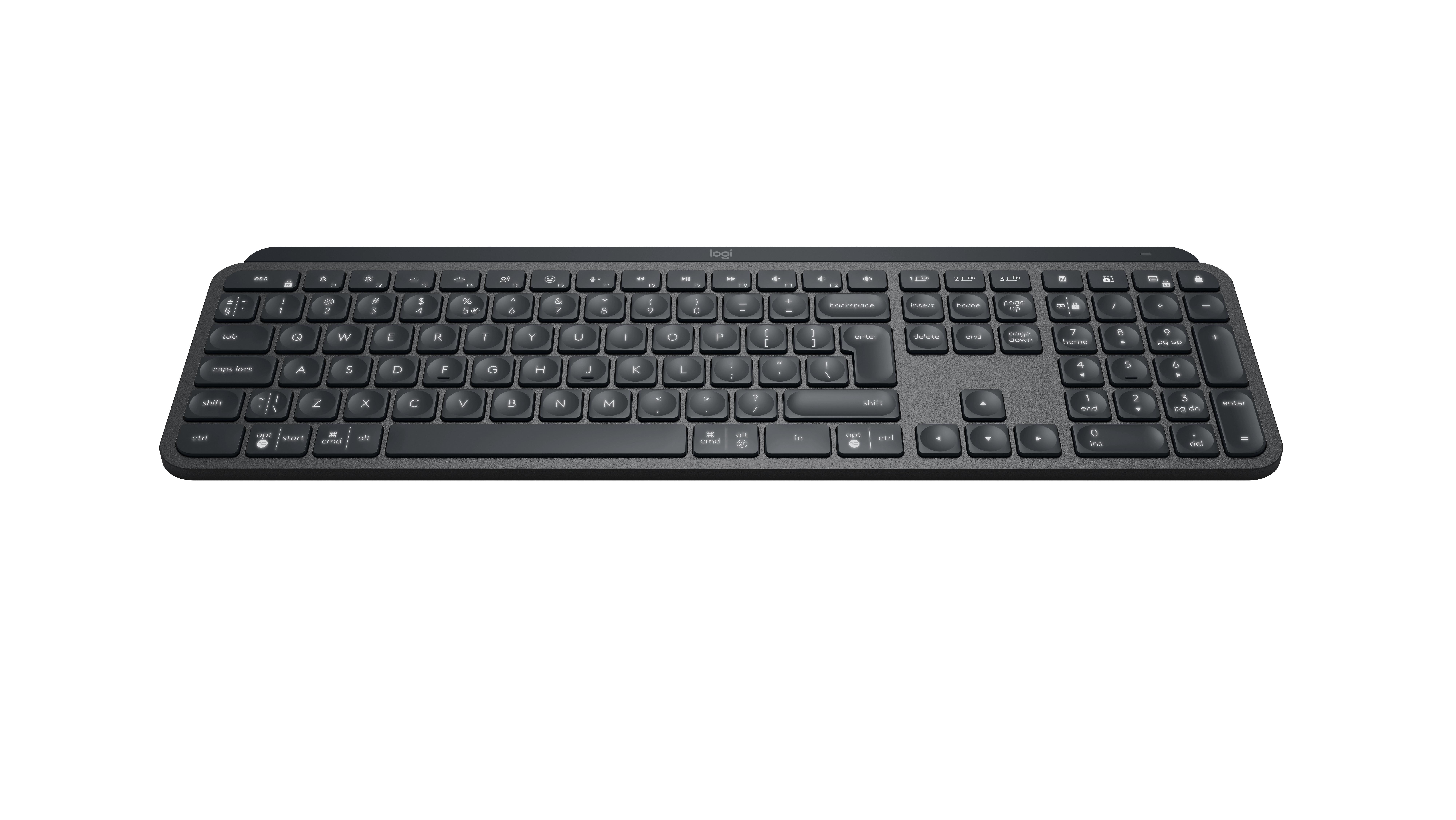 Logitech  MX Keys for Business Tastatur RF Wireless + Bluetooth UK International Graphit (UK) 