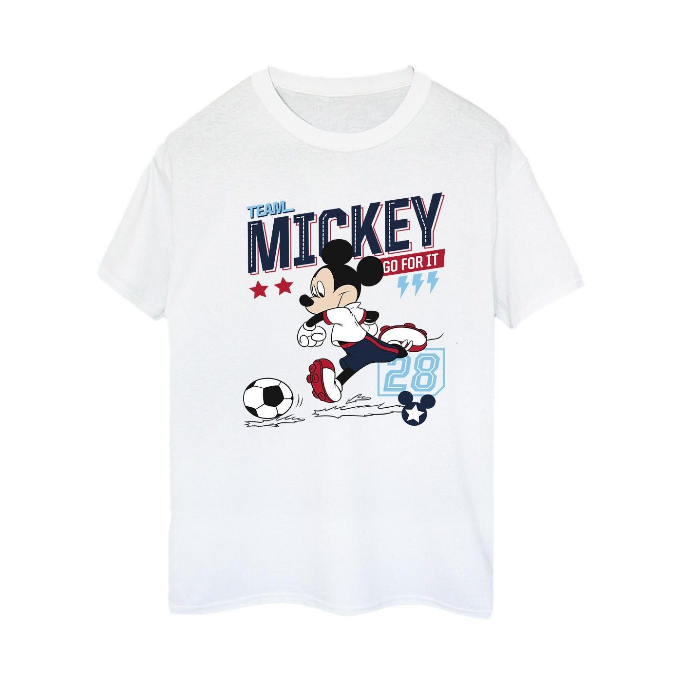 Image of Mickey Mouse Team Mickey Football Tshirt Damen Weiss XL