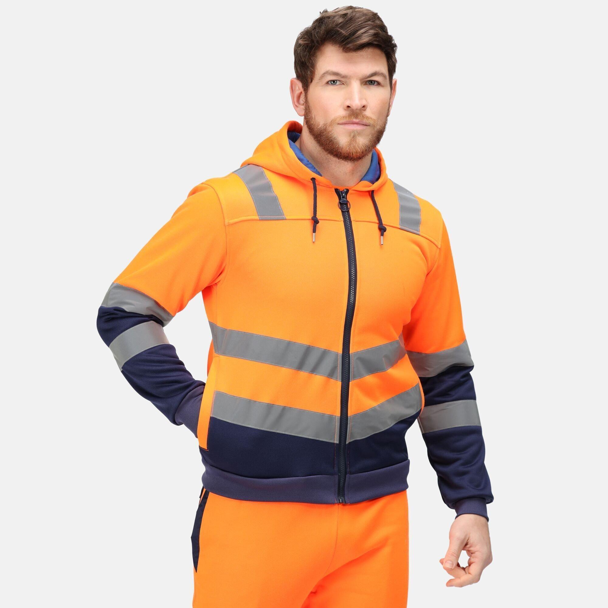 Image of Pro Jacke Durchgehender Reißverschluss Unisex Orange M